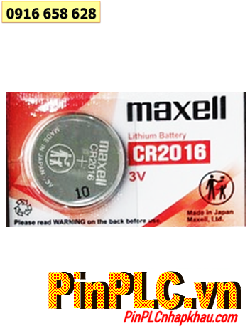 Maxell CR2016, Pin 3v Lithium Maxell CR2016 Made in Japan ( Giá / viên)